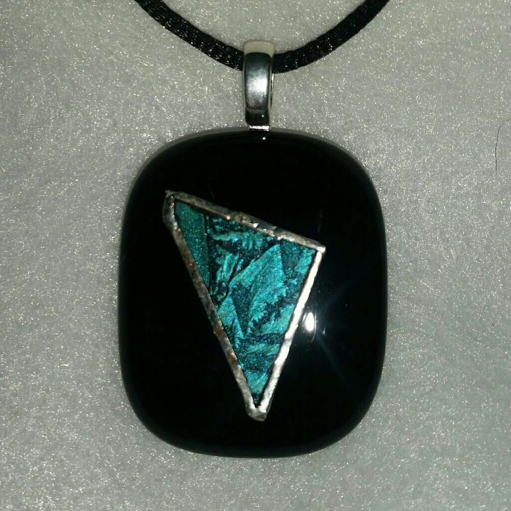 Fused glass pendant